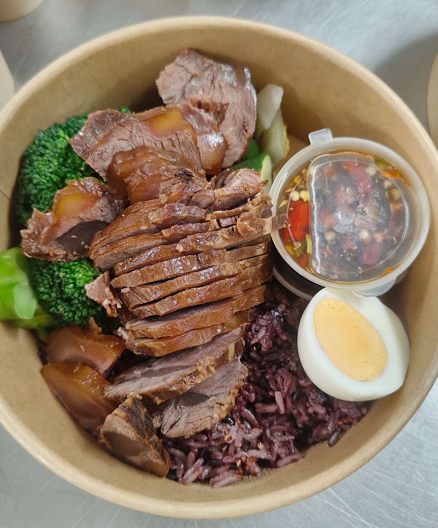 【周三B餐】香卤牛腱能量碗(紫米藜麦饭)