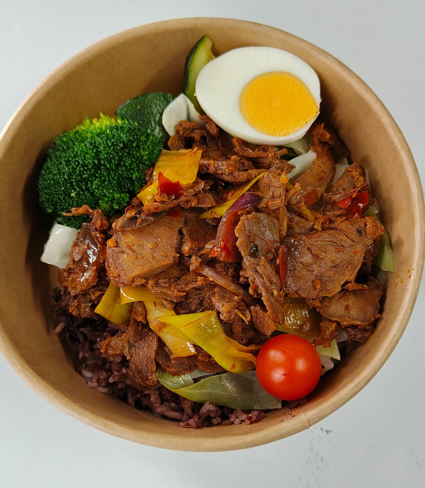 【周二B餐】回锅牛肉能量碗（紫米藜麦饭)