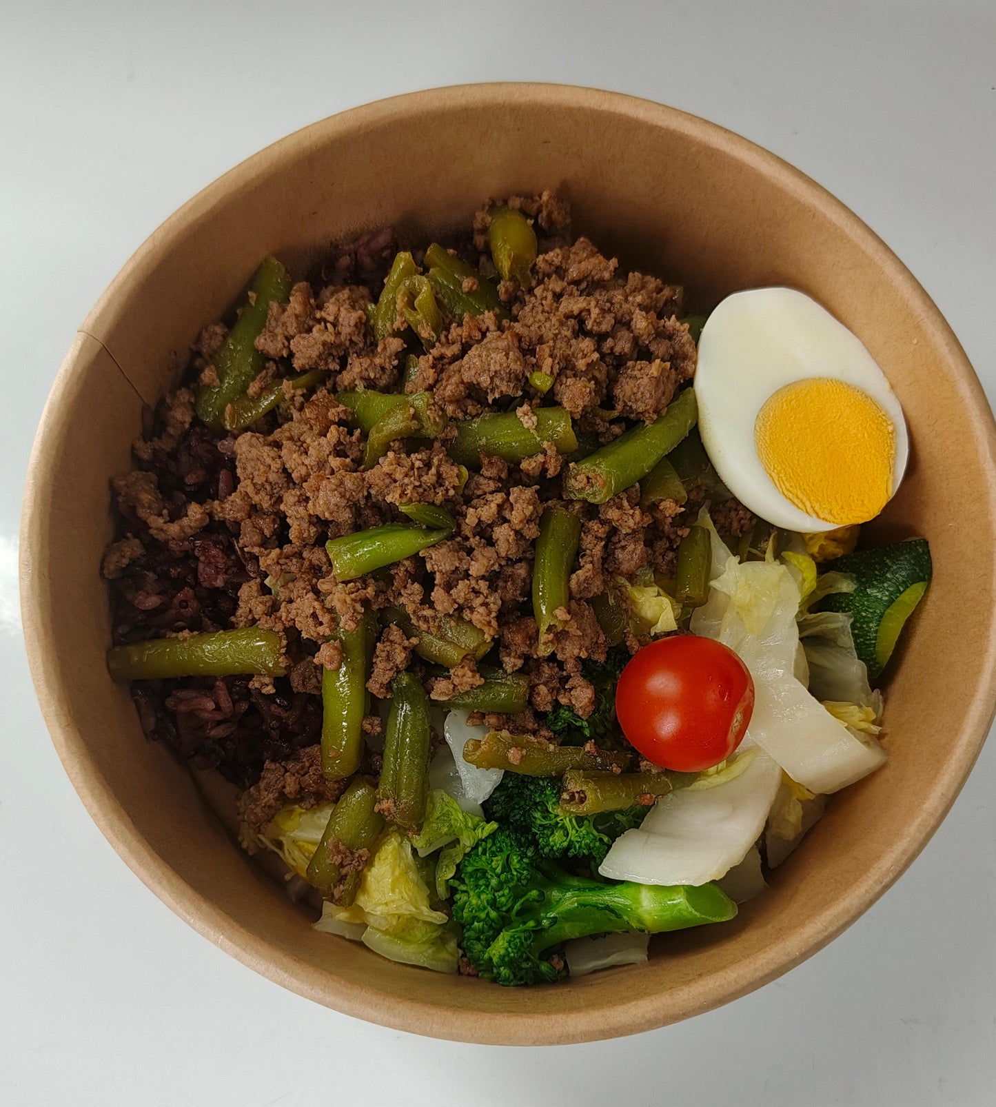 【周三B餐】豆角牛肉糜能量碗（紫米藜麦饭)