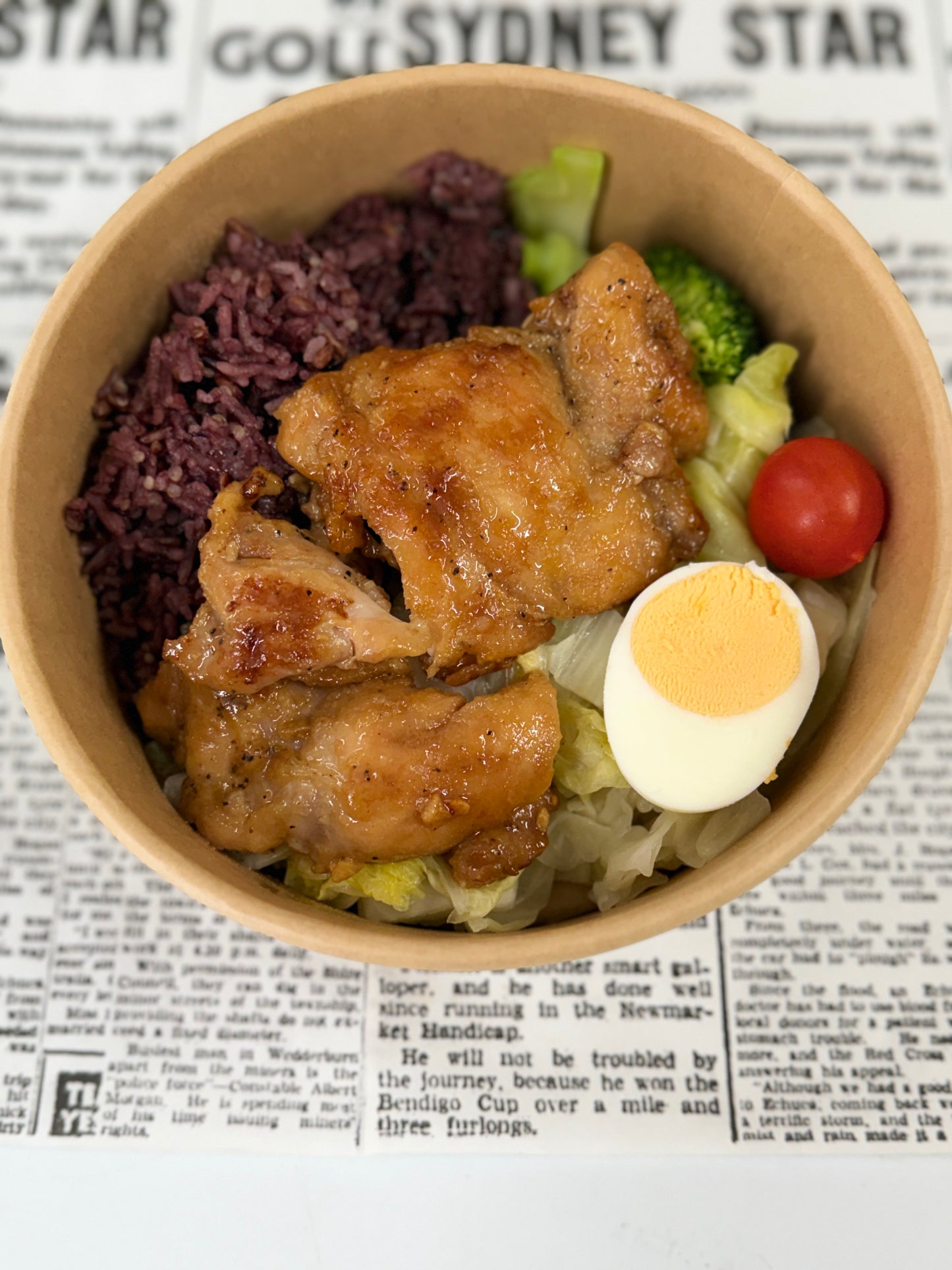 【周一A餐】蒜香蜂蜜鸡排能量碗