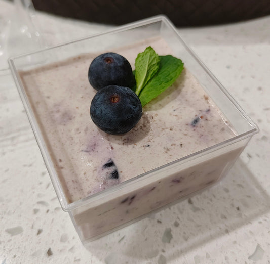 低卡蓝莓慕斯杯