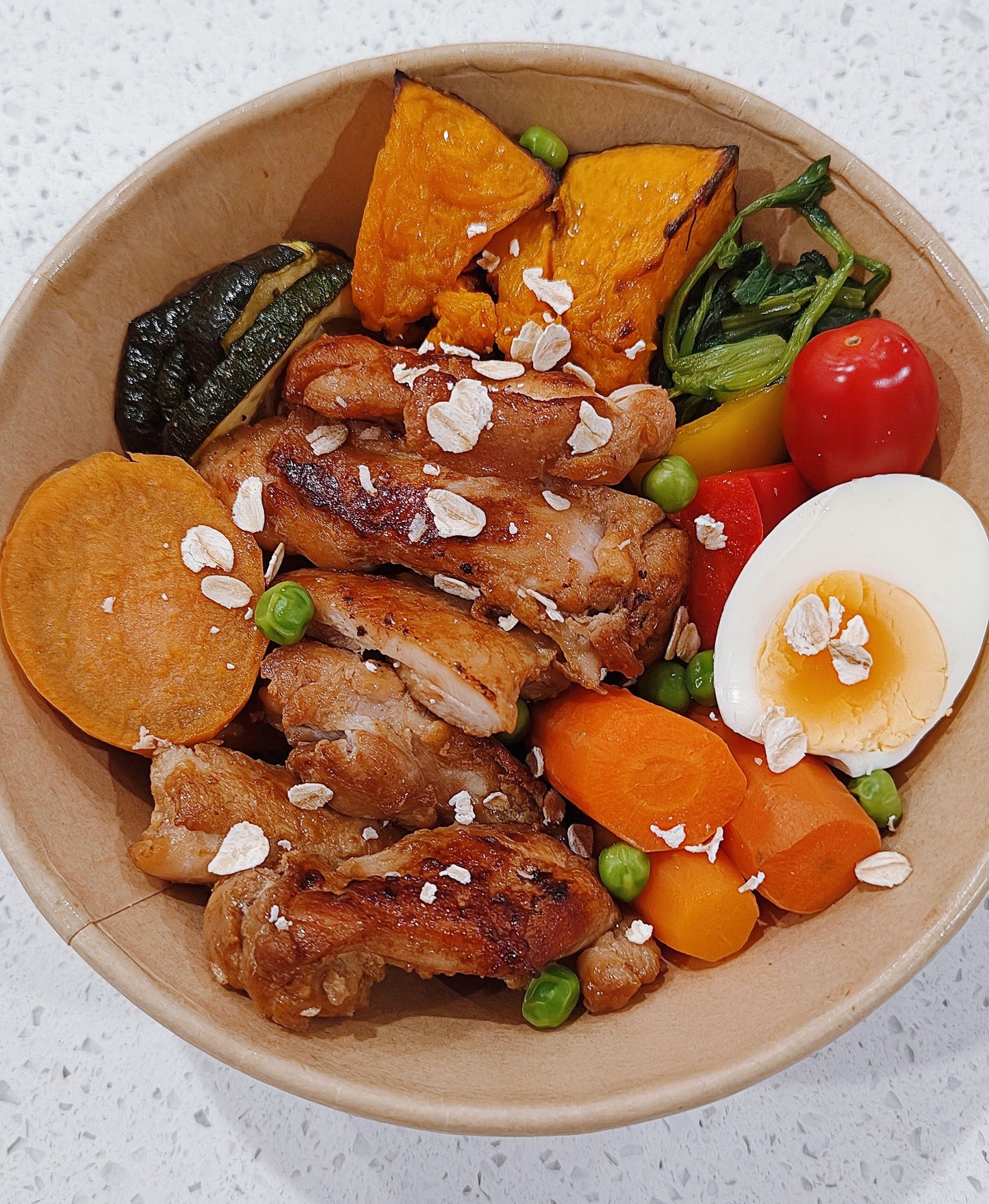 【周四A餐】照烧鸡排能量碗（紫米藜麦饭）