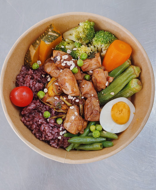 【周五A餐】柠香鸡能量碗 (微辣有香菜) (意面)